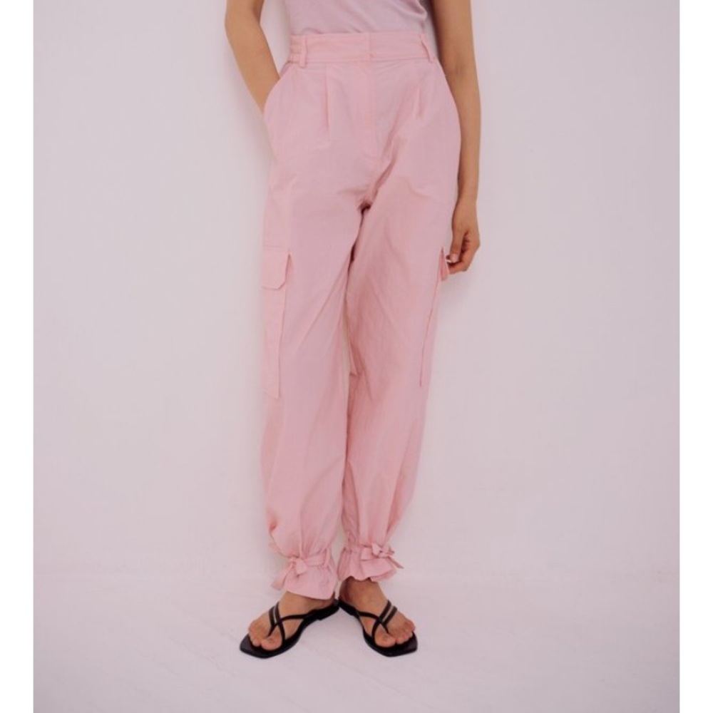 NWT MIJEONG PARK CARGO PANTS - PINK small
